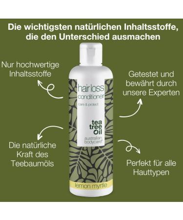 Hair Loss Rinsing Treatment for Men & Women 250ml | Tea Tree Oil & Lemon Myrtle | Soft Shiny Hair & Breakage Protection - Buy Online on GoSupps.com
