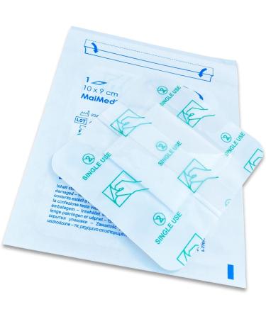 Paving Waterproof Wound Patch - 10x9 cm Sterile Self-Adhesive Bandage - 25 Individually Packaged | Waterproof After Op Shower Care - Buy Online on GoSupps.com