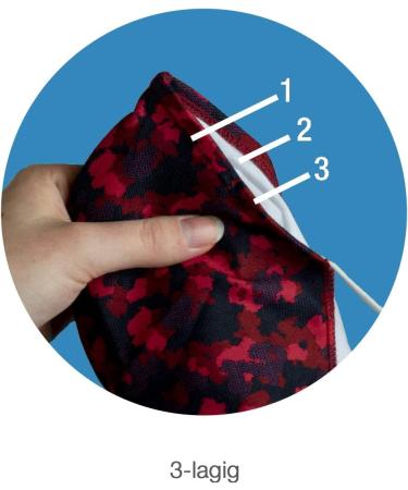 Buy P.A.C. Premium Community Mask - Washable Reusable Oral & Nose Mask with Nose Bracket & Filter Bag - Oeko-Tex 100 Certified for Everyday Use - Buy Online on GoSupps.com