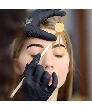 FOMIYES Eyebrow Stencil Ruler Stainless Steel Eyebrow Ruler 3 Point Positioning Makeup Caliper Ruler for Microblading - Buy Online on GoSupps.com