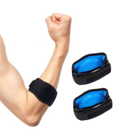 Tennis Elbow Brace Elbow strap with compression pad Adjustable Tennis Elbow Support for Men and Women Effective for Tendonitis and Tennis and Golfer's Elbow Injury Prevention 1 Pair - Buy Online on GoSupps.com
