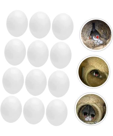Yardwe 12pcs Fake Eggs Minieggs Household Egg Props Mini Egg Graffiti Plastic Eggs Fake Bird Eggs Parrot 1.6x1.2cm White - Buy Online on GoSupps.com