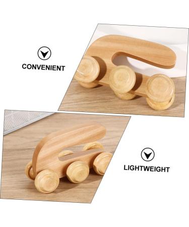 Healeved Wood Roller Massage Device - Handheld Body Massager for Legs & Back Relief | Anti-Roller & Portable Wooden Massage Stick - Buy Online on GoSupps.com