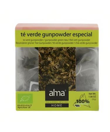 Alma ALMA Gunpowder Organic Green Tea 15 Pyramids 30 g