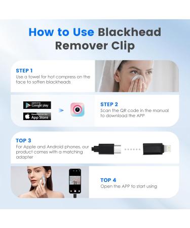 Kosimai Visual Black Head Remover for Face Tool with Camera HD Camera 20 times magnification 1080P Suitable for Women and Men Pore Cleaner (white) - Buy Online on GoSupps.com