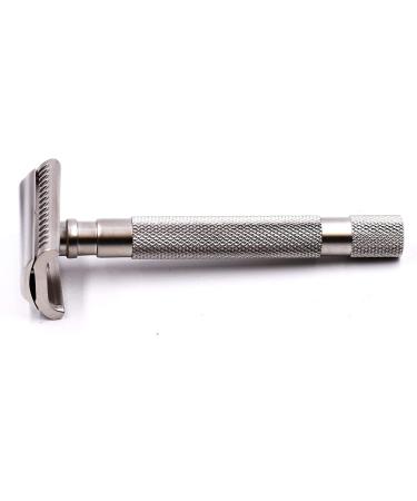 Buy Parker Semi Slant Safety Razor with 5 Premium Double Edge Blades Satin Chrome | International Shipping - Buy Online on GoSupps.com