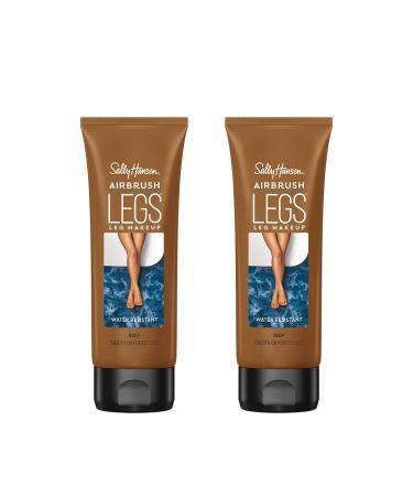 Sally Hansen Airbrush Legs Leg Makeup Lotion Deep 4 Oz Pack of 2