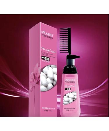 Mokeru 150ml Smooth Hair Straightening Cream with Brush - Nourishing Treatment for Curly Hair, Light Fragrance - Suitable for All Hair Types - Buy Online on GoSupps.com