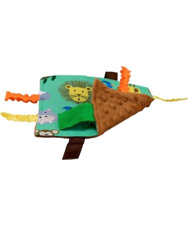 Baby Jack & Co Jungle Lovey Tag Toy for Babies - Crinkle Toy for Baby - Soft & Safe - Learn Shapes & Colors - BPA Free - Buy Online on GoSupps.com