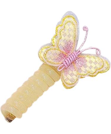 Phone Wire Hair Ties - Telephone Wire Hair Bands Hair Band Hair Tie | Girls Colorful Ponytail Hair Tie Colorful Hair Ties Stylish Hair Tie Hair Elastics Hair Bands for Girls Yellow - Buy Online on GoSupps.com