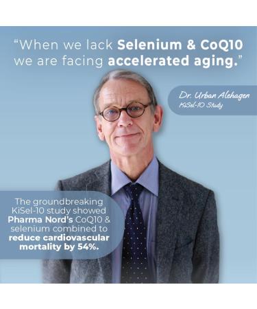 Pharma Nord Bio-SelenoQ10 Anti-Aging Supplement| CoQ10 100mg & Selenium 100mcg | Supports Cellular Health & Longevity | Slows Cellular Aging | Backed by Research | 60 Softgels & 60 tabs - Buy Online on GoSupps.com