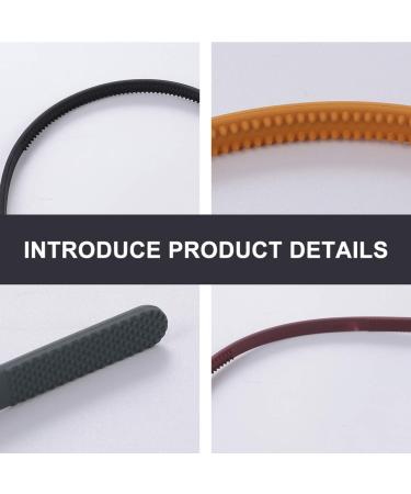 Beaupretty 9pcs Teeth Comb Headband - Colorful Plastic Hair Band for Women, Non-slip Hard Hair Hoop - Hair Accessories - Buy Online on GoSupps.com