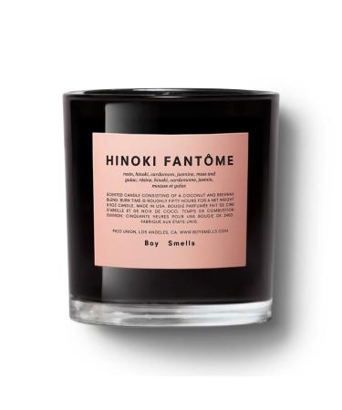 Boy Smells Hinoki Fant me Scented Candle for Men and Women Coconut Beeswax & Soy Candle Blend Aromatherapy Candles for Home 8.5 oz Jar 50 Hour Burn Hinoki Fantome 50 Hours