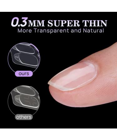 BTArtbox Nail Adhesive Tabs - 300PCS Ultra Thin Waterproof Stickers for Press On Nails | 10 Sheets 15 Sizes - Perfect for Manicure & Fake Nails - Buy Online on GoSupps.com