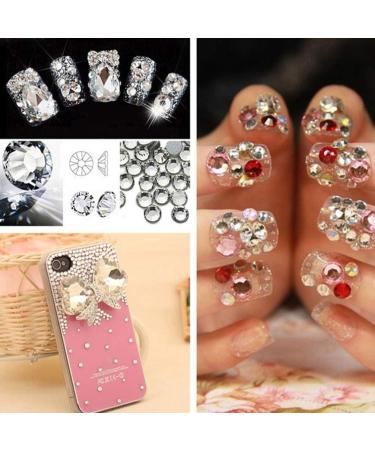Milisten Nails Decoration AB Nail Art Rhinestones Glass Nail Crystal Flatback Beads Charms Gems Stones For Makeup Clothes Shoes Phone Shell Decor 2.4mm Nail Decoration - Buy Online on GoSupps.com