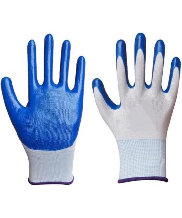 12 Pairs of Nitrile Gloves Safety Work Gloves Thick wear-Resistant Non-Slip Nylon Gloves R b - Buy Online on GoSupps.com
