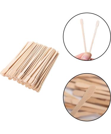 100pcs Small Wax Spatulas Wooden Eyebrow Waxing Applicators - 88mm Mini Wax Sticks for Face and Hair Removal - Buy Online on GoSupps.com
