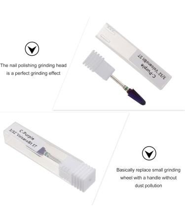 Beaupretty 1pc Nail Polisher Manicure Nail Art Drill Bits Manicure Drill Bits Electric Nail Drill Nail Drill Bits Nail Polishing Bits Cuticle Drill Bits White Nail Supplies Pedicure Plastic 7x1.5cm Colorful White - Buy Online on GoSupps.com