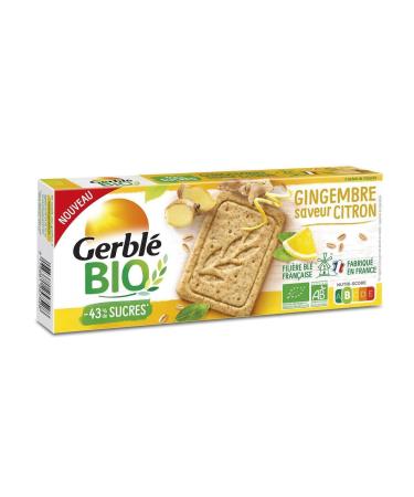 G n rique GERBL ORGANIC - Gerbl Organic Lemon Ginger Shortbread 132g - 132g - Pack of 3 - Sold as a Pack