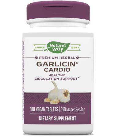 Nature's Way Garlicin Cardio 350 mg 180 Vegan Tablets