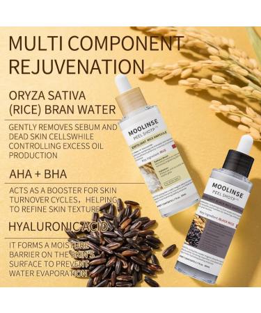 Lumeva Peel Shot Lumeva Visage Point Noir Exfoliant Visage Cor en - S rum Exfoliant Riz Noir & Blanc Nettoyage Profond des Pores et Points Noirs Pour Tous Types de Peau - 80 ml 2 flacons - Buy Online on GoSupps.com