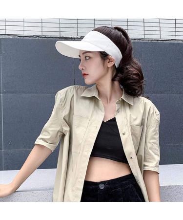 YEKEYI Outdoor Hat Wig with Ponytail | Black Wavy Women's Baseball Cap with Hair | Brown Black Coffee - Buy Online on GoSupps.com