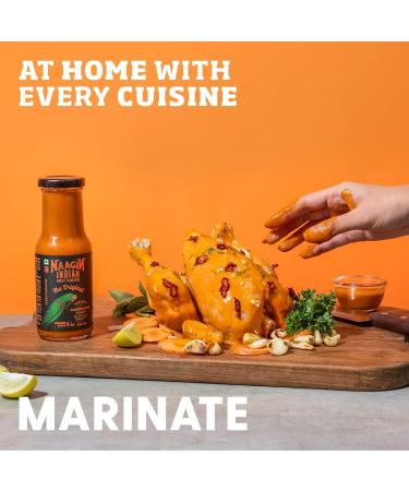NAAGIN Indian Hot Sauce The Original (230g 8.11 oz) | Classic Hot & Sweet Sauce | Medium Spicy | Instant Taste Upgrade | 100% Vegan | No Artificial Colour & Flavours | Made in India - Buy Online on GoSupps.com