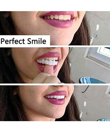 Ytxy Upper & Lower Teeth Veneers - Instant Whitening & Perfect Smile | Cosmetic Dentures & Oral Hygiene Tools - 2 Pairs - Buy Online on GoSupps.com