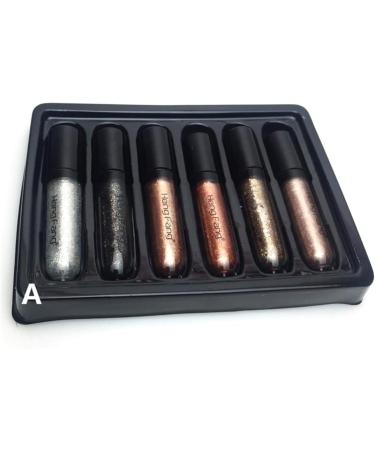 Shimmer Liquid Eyeliner Set 6 Colors/Set Eyeshadow Set Metal Liquid Eyeshadow Waterproof Diamond Glitter Eye Shadow Makeup Tool Soft Charm Colorful Diamond Pearl Eyeliner Fitting A:1-6# - Buy Online on GoSupps.com
