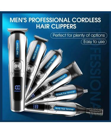 Hair Clippers for Men - 14 in 1 Waterproof Electric Beard Trimmer & Grooming Kit - USB Rechargeable Cordless - Buy Online on GoSupps.com
