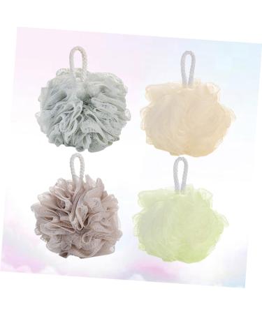 Housoutil 4pcs Large Bath Ball Shower Pouf - Premium Mesh Sponge for Relaxing Bath Experience - International Shipping Available - Buy Online on GoSupps.com
