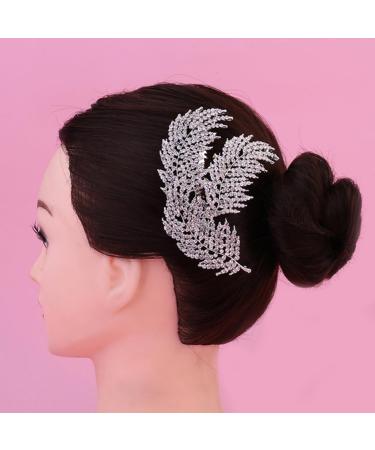 ifundom 1pc wedding hairpin bridal comb barrette rhinestone hair comb korean hair accessories bridal tiara bridal headpieces for wedding bride tiara flowers prom rhinestone bridesmaid - Buy Online on GoSupps.com