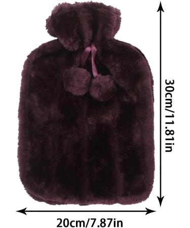 Buy Rubber Heating Pillow | 2L Outlet-Proof Hot Water Bottles | Cozy Heating Cushions with Faux Fur Cover - Safe & Durable for All Ages - Buy Online on GoSupps.com
