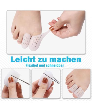 Toe Protection Silicone Caps - 16 PCS Large & Small Breathable Prevent Blisters Calluses & Corns - Unisex Toe Care - Buy Online on GoSupps.com