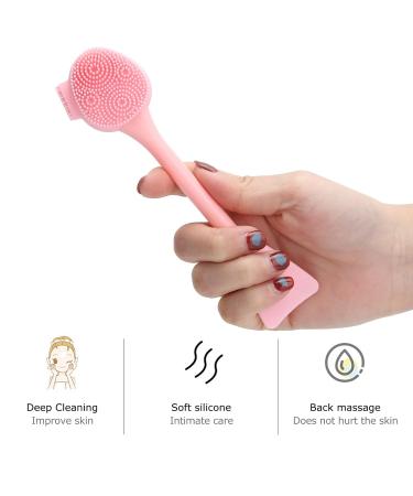 Raguso Manual Silicone Face Scrubber & Cleansing Brush - Pink DIY Makeup Cleaning Pen - Buy Online on GoSupps.com