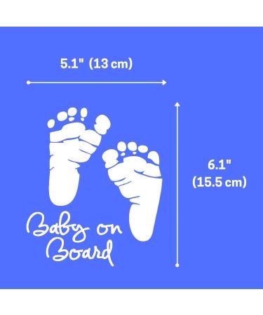 3-Pack Baby on Board Stickers for Car - Baby in Car Warning Decals - Buy Online on GoSupps.com