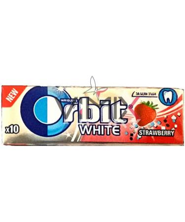Full Box of New WRIGLEY'S ORBIT White Strawberry & Fruit Smoothie Chewing Gum (White Strawberry) - Buy Online on GoSupps.com