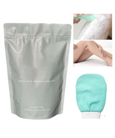 Hair Removal Powder Body Hair Removal Gentle Hair Removal for Sensitive Skin Armpits Legs Upper Lip Chest Face