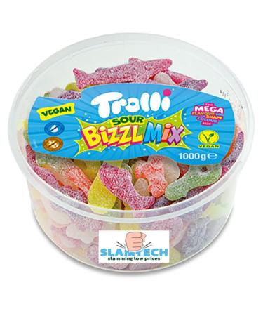 VEGAN Trolli Sour Bizzl Sweet Mix(1kg) - Varieties Fizzy Sour Jelly Bulk Sweets Party Bag In Bulk Cheap Sold by Slamtech - Buy Online on GoSupps.com