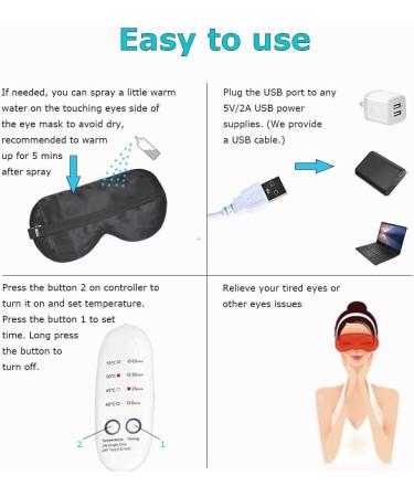 Buy Heated PJYU Silk Eye Mask for Swollen Eyes | Relief for Dry Eyes Blepharitis & Styes | International Shipping - Buy Online on GoSupps.com
