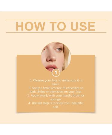 Concealer matte full coverage mattifying correction cream antishine longlasting care light 10 g waterproof for daily event evening work travel Natural color - Buy Online on GoSupps.com