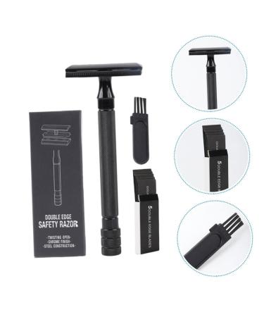 FOMIYES Manual Shaver & Nose Hair Trimmer Set - Double Edge Reusable Metal Razors for Face & Beard Grooming - Buy Online on GoSupps.com