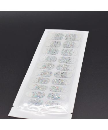 LIFOOST Glitter Gel Nail Polish Stickers - 20 Extra-Long Gel Manicure Strips - Buy Online on GoSupps.com