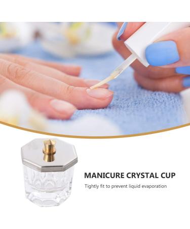 Minkissy 2Pcs Acrylic Nail Glass Bowl Set | Clear Dappen Dish for Nail Art | Manicure & Acrylic Powder Cup - Buy Online on GoSupps.com
