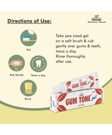 Charak Pharma Gumtone Gel 50g | Effective Solution for Mouth & Tooth Problems | International Shipping Available - Buy Online on GoSupps.com