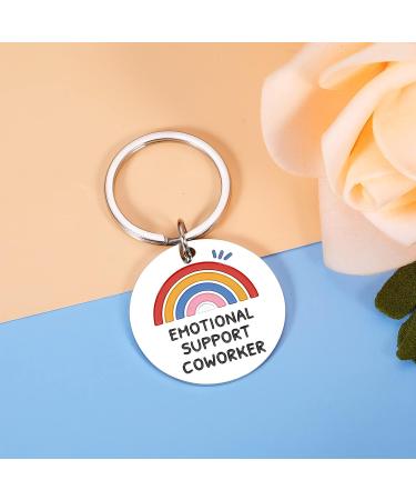 Coworker Leaving Gifts Emotional Support Coworker Keychain Gifts for Colleague Women Birthday Christmas Employee Appreciation Gifts for Coworker Farewell Leaving Retirement Work Bestie Friend Gifts - Buy Online on GoSupps.com