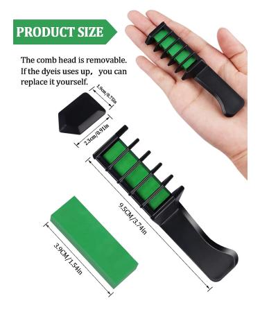 10 PCS Hair Chalk Comb for Kids - TOROKOM Temporary Washable Hair Color - Non Toxic Hair Dye for Christmas Halloween DIY Hair Color - Red & Green - Buy Online on GoSupps.com