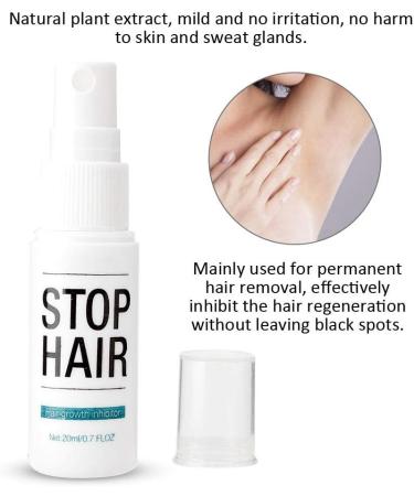  Topyond Topyond Hair Growth Inhibitor Spray - Plant Extract 20ml - Permanent Body Hair Removal Repair - Effective Hair Growth Inhibitor - Ideal for Hair Removal Pe - Buy Online on GoSupps.com
