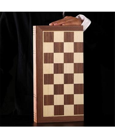 Set Wooden Set with Magnetic Checkerboard Foldable Portable Set for Kids/Children Adults (Color : Wood Size : 39x39x3cm) (Wood 39x39x3cm) - Buy Online on GoSupps.com