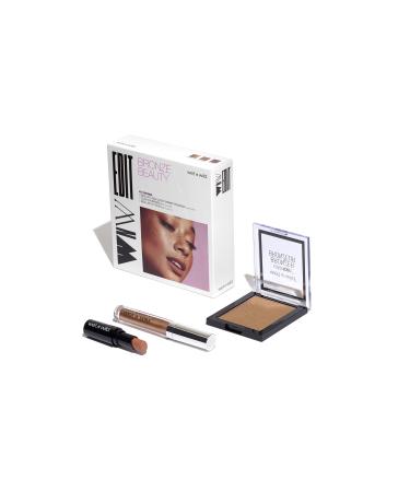 wet n wild Edit Makeup Set Bronze Beauty Kit Bronzer Face Powder Glitter Bronzer Lip Gloss Matte Lipstick